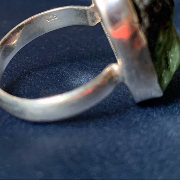 NWT Rough Ruby Zoisite Ring Size 9.75 Sterling Silver - Picture 5 of 5